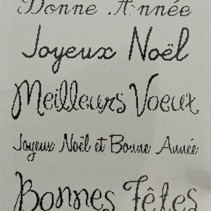 Timbri Silicone Scritte Natalizie