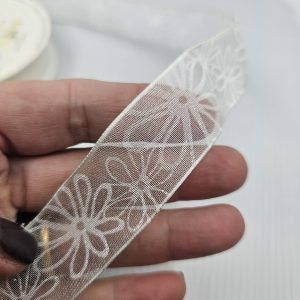 Nastro fiori trasparente
