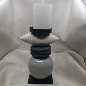 Portacandela in ceramica