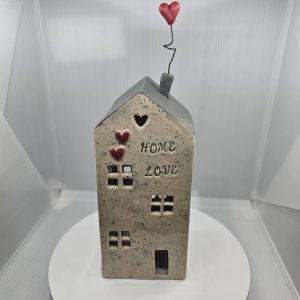 Casa Portacandela in ceramica