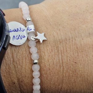 Braccialetto quarzo rosa