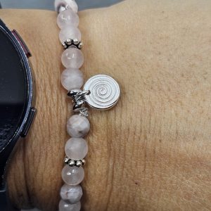 Braccialetto quarzo rosa