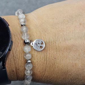 Braccialetto quarzo grigio