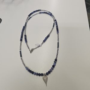Collana lunga blu